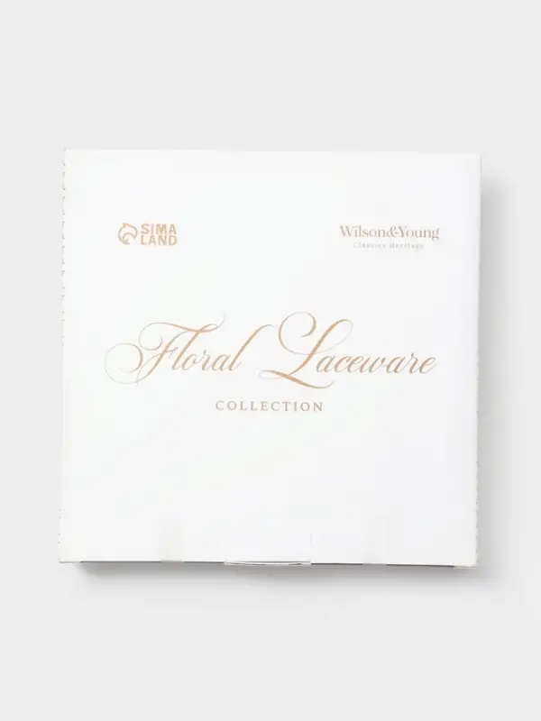 Тарелка десертная WY Floral Laceware, d=20 см, фарфор, белая Тарелка десертная WY Floral Laceware, d=20 см, фарфор, белая