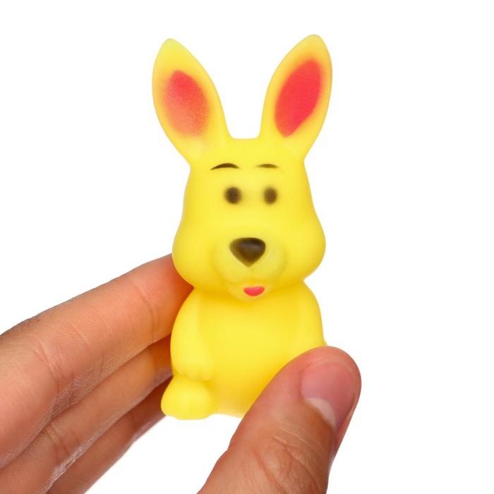 Набор резиновых игрушек для ванны «Мыльница: Зайчик», с пищалкой, 4 шт, Крошка Я Набор резиновых игрушек для ванны «Мыльница: Зайчик», с пищалкой, 4 шт, Крошка Я