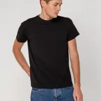 Футболка мужская T-bolka Stretch, черная, размер S