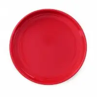 Блинница новогодняя Доляна &laquo;Снежное чудо&raquo;, 23.5&times;23.5&times;9.7 см, доломит, белая, красная