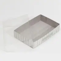 Кондитерская упаковка, коробка для макарун с PVC крышкой, «Дерево», 18 х 12 х 3.5 см