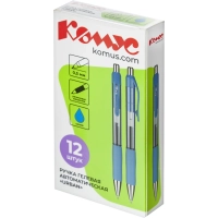 Ручка гелевая автомат. Комус Urban, синий ст., автом., с манжеткой