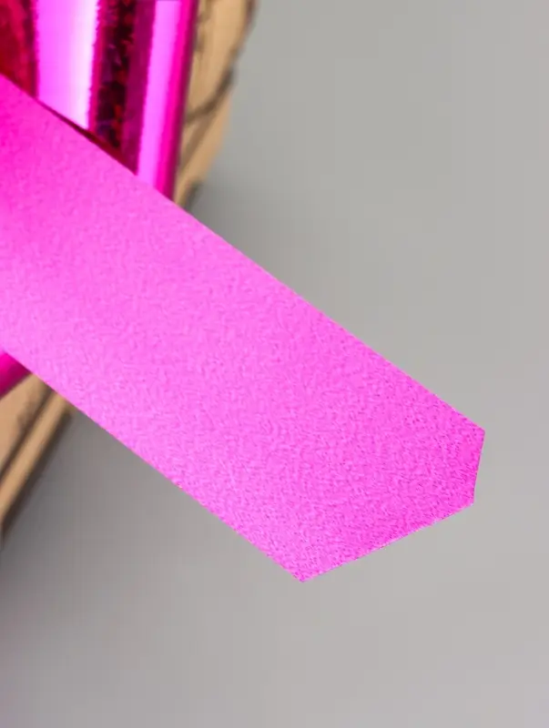 Подарочный бант - шар №3 голография, розовый, для упаковки подарков