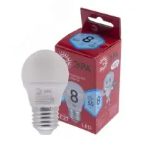 Лампа светодиодная LED 8 Вт 640Лм 4000К шар нейтральный E27 220-240В LED P45-8W-840-E27 Red Line