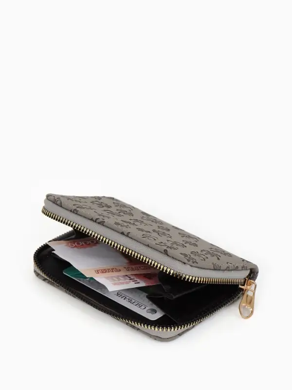 Кошелек жен 07-01-01 Июнь2526, 13*2*9 см, 2 отд+отд/молн, д/карт, серый Кошелек жен 07-01-01 Июнь2526, 13*2*9 см, 2 отд+отд/молн, д/карт, серый