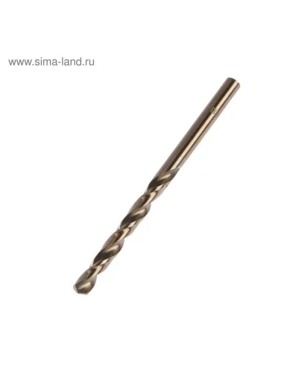 Сверло по металлу ТУНДРА, HSS-Co (5% кобальта), цилиндрический хвостовик, 5&times;85 мм