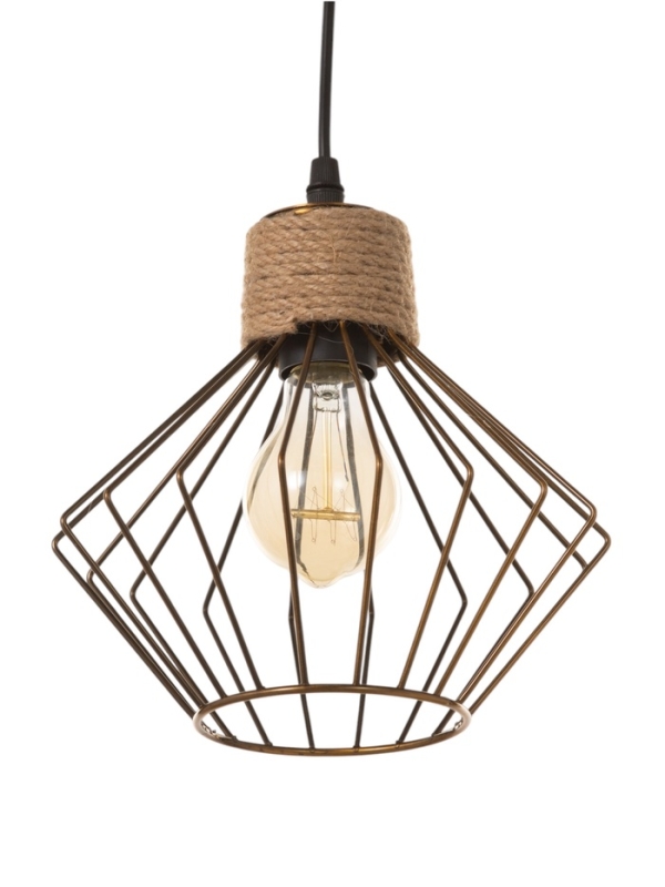 Светильник Светильник "Чертеж" 1х40Вт Е27 медь 20х20х20см