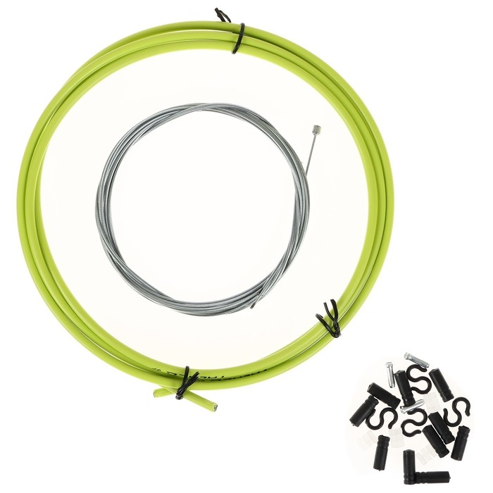 Оплётка и тросы переключателя, цвет зелёный Оплётка и тросы переключателя, цвет зелёный