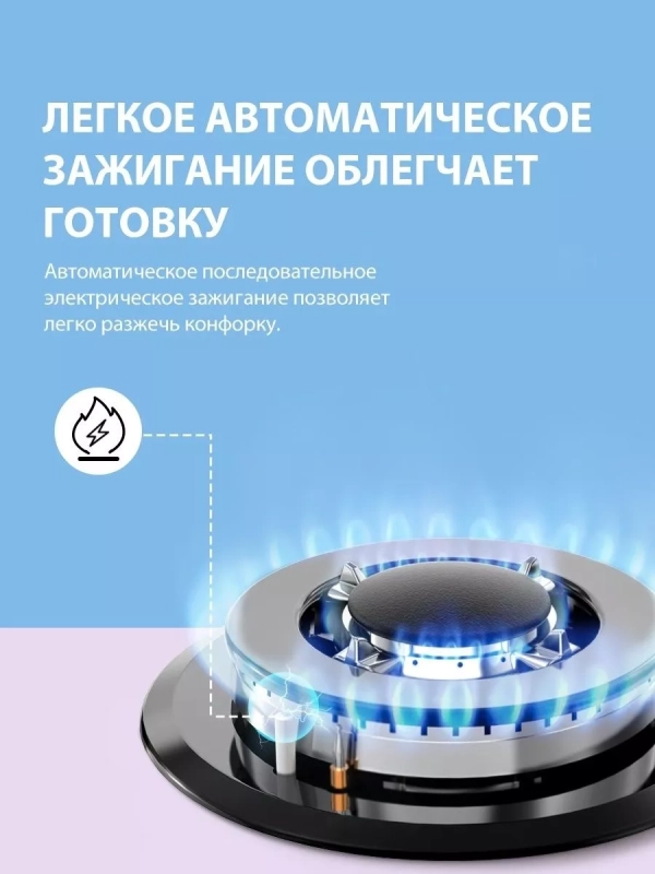 Газовая варочная панель CGH610X, 4 конфорки, WOK, нерж сталь Газовая варочная панель CGH610X, 4 конфорки, WOK, нерж сталь