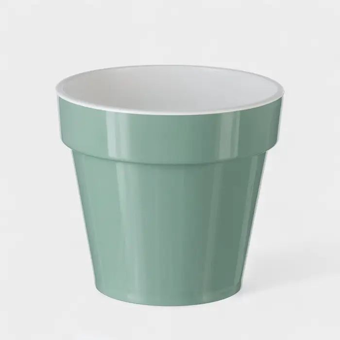 Кашпо для цветов со вставкой &laquo;Порто&raquo;, 1 л, цвет нефрит