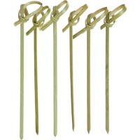 Пики для канапе Узелок 10,5 см, 100шт/уп БАМБУК (123290)