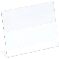 Ценникодержатель настольный д/инф. L-образный 90x70мм, горизонт.,20шт/уп.