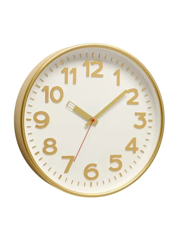Часы настенные &laquo;Классика&raquo;, d=30.5 см, золотистые