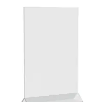 Двухсторонняя подставка А4, оргстекло 2 мм, 21&times;6.5&times;33.5 см, В ЗАЩИТНОЙ ПЛЁНКЕ