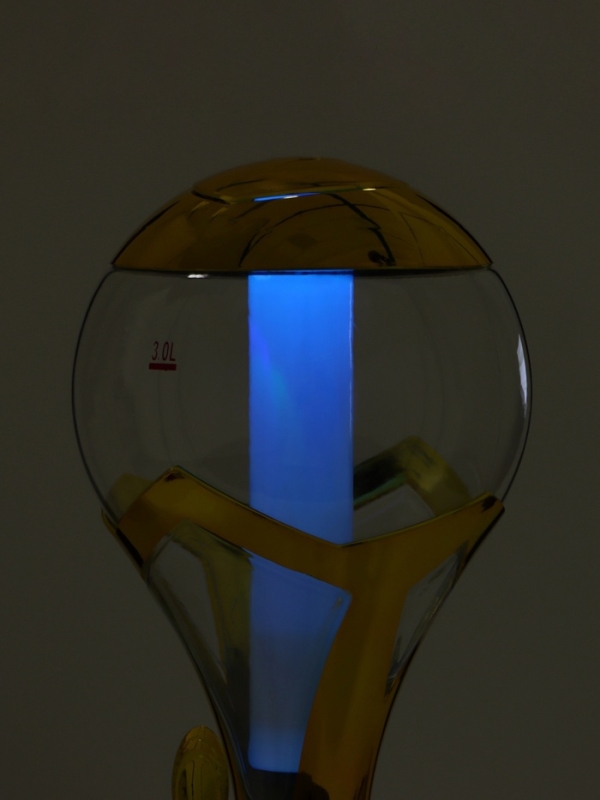 Башня пивная «Шар», 3 л, ёмкость для льда, подсветка, пластик, золотистый Башня пивная «Шар», 3 л, ёмкость для льда, подсветка, пластик, золотистый