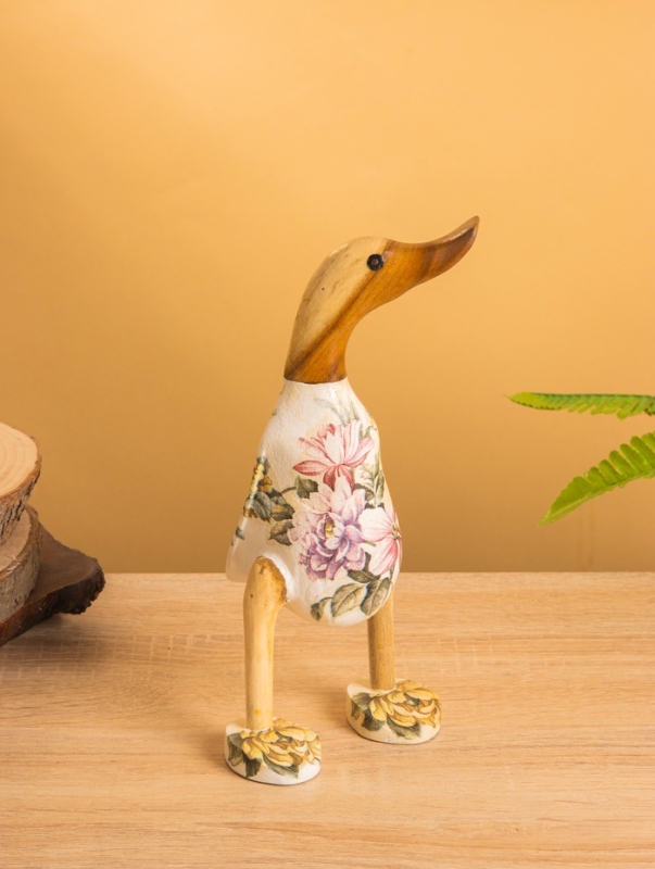 Сувенир «Утка в цветах», 13×10×24 см, дерево Сувенир «Утка в цветах», 13×10×24 см, дерево