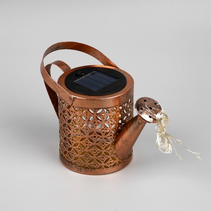 Садовый светильник на солнечной батарее «Лейка», 21.5 × 16 × 10.5 см, 37 LED, свечение тёплое белое Садовый светильник на солнечной батарее «Лейка», 21.5 × 16 × 10.5 см, 37 LED, свечение тёплое белое