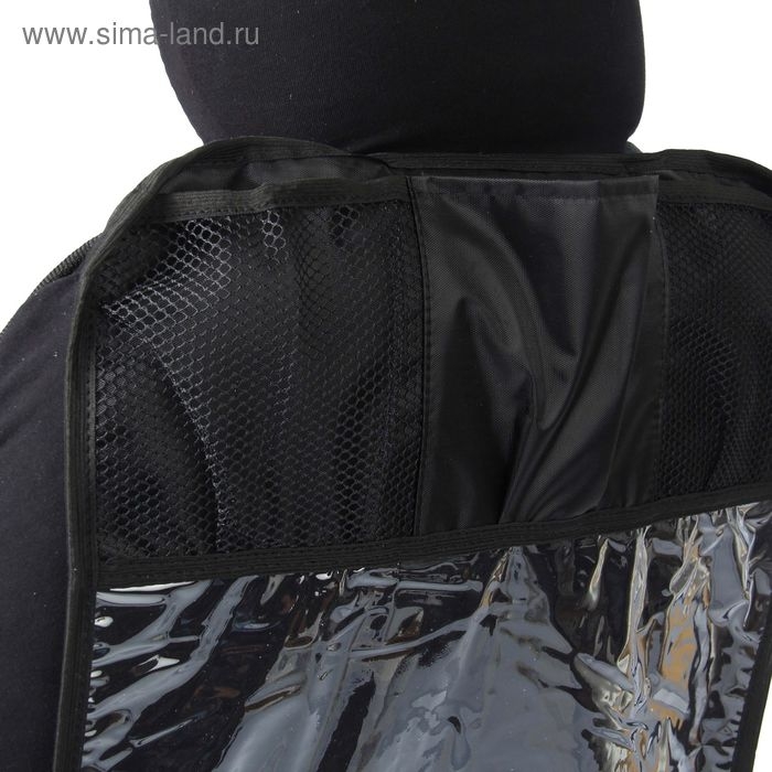 Накидка-органайзер,  3 кармана, 600х400 мм, черный Накидка-органайзер,  3 кармана, 600х400 мм, черный