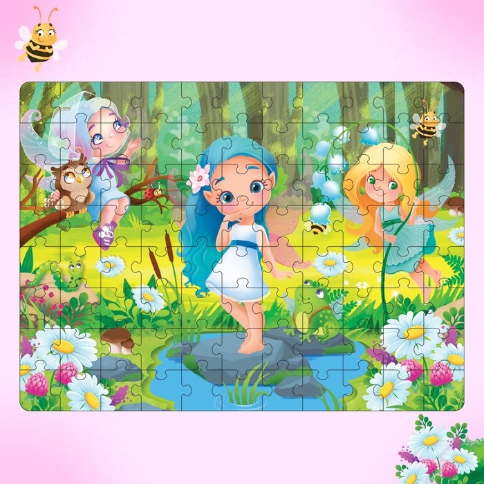 Пазлы светящиеся «Феи леса», 88 деталей Пазлы светящиеся «Феи леса», 88 деталей