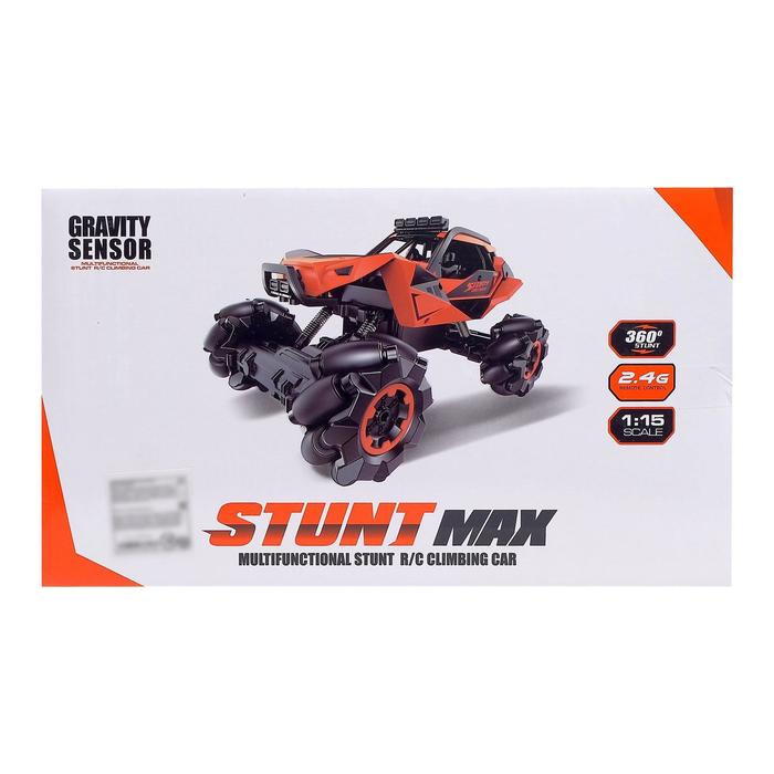 Машина радиоуправляемая «Джип-акробат», 4WD, с управлением жестами, работает от аккумулятора, цвет оранжевый Машина радиоуправляемая «Джип-акробат», 4WD, с управлением жестами, работает от аккумулятора, цвет оранжевый