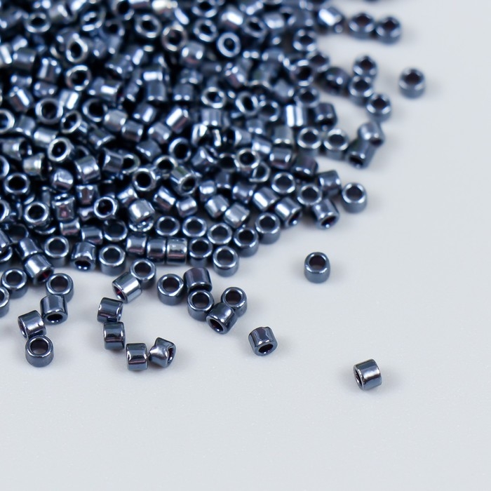Бисер стекло 11/0  Бисер стекло 11/0 "Цилиндр. Хром глянец" 10 гр