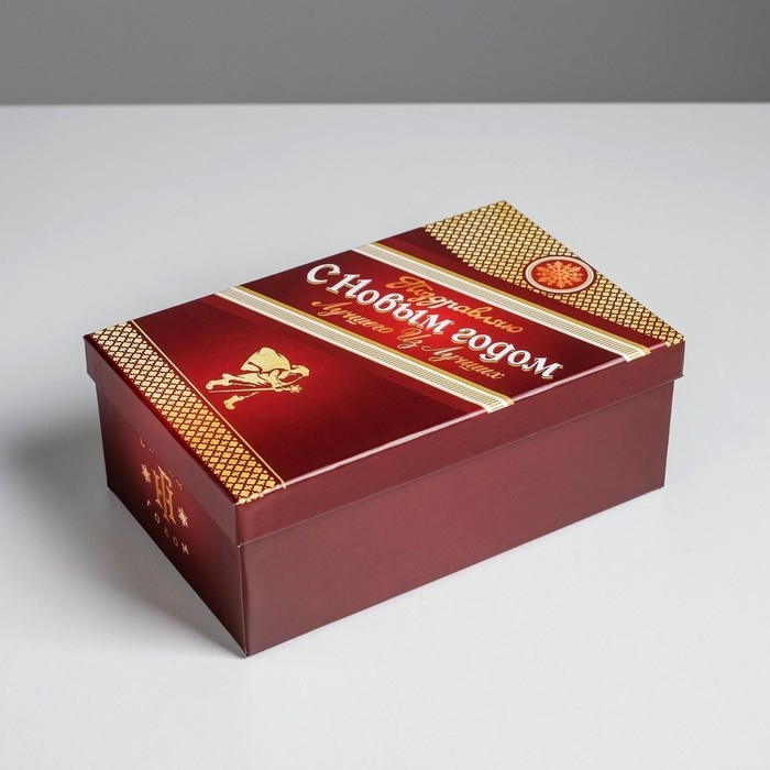 Набор подарочных коробок 6 в 1 «Алкогольный», 20 х 12,5 х 7,5 - 32,5 х 20 х 12,5 см , Новый год