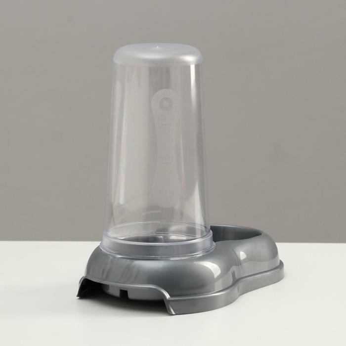 Автопоилка/автокормушка 0,6 л, серая перламутр Автопоилка/автокормушка 0,6 л, серая перламутр