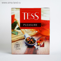 Чай Tess Pleasure, black tea, 100 х 1.5 г