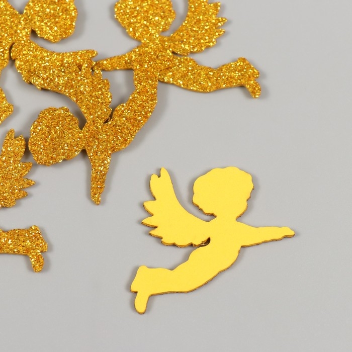 Декор Декор "Ангел" золото 4,5 см (набор 6 шт)