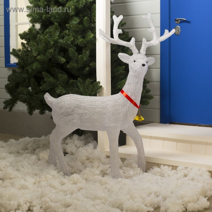 Светодиодная фигура «Олень на прогулке» 100 × 130 × 30 см, акрил, 228 LED, 8 режимов, 24 В, свечение белое Светодиодная фигура «Олень на прогулке» 100 × 130 × 30 см, акрил, 228 LED, 8 режимов, 24 В, свечение белое