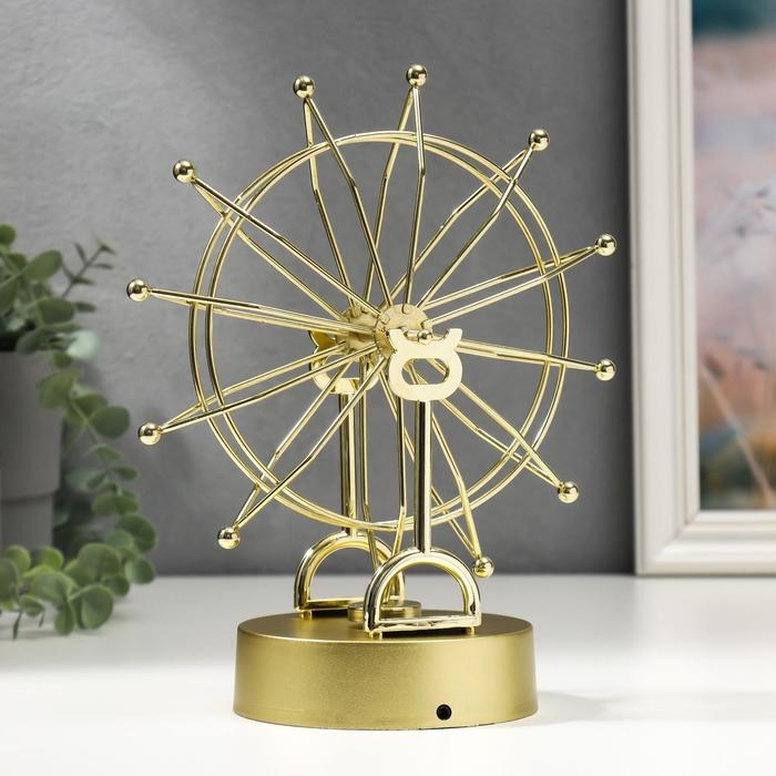 Маятник пластик Маятник пластик "Колесо обозрения" золото 23,5х18,5х11 см