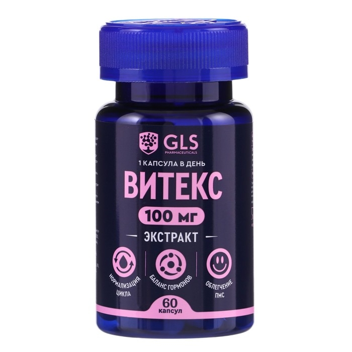 Экстракт плодов  Экстракт плодов "Витекс" GLS с фолиевой кислотой, 60 капсул по 320 мг