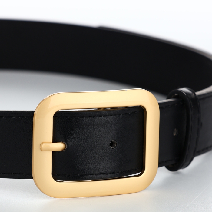 Ремень женский, ширина 3,5 см, цвет чёрный Ремень женский, ширина 3,5 см, цвет чёрный