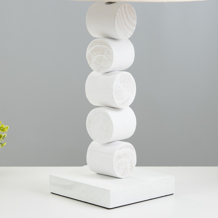 Настольная лампа Настольная лампа "Бим" Е27 40Вт белый 35х35х56см RISALUX