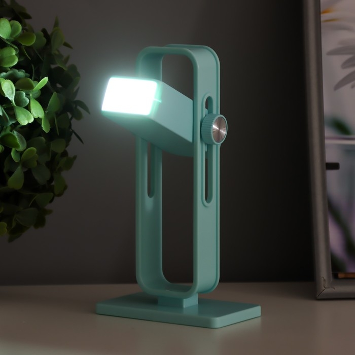 Ночник Ночник "Рудс" LED 3Вт USB АКБ синий 9х4,8х16 см