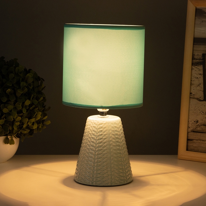 Лампа настольная Лампа настольная "Бланка" 1х40Вт Е14 зеленый 14х14х29см