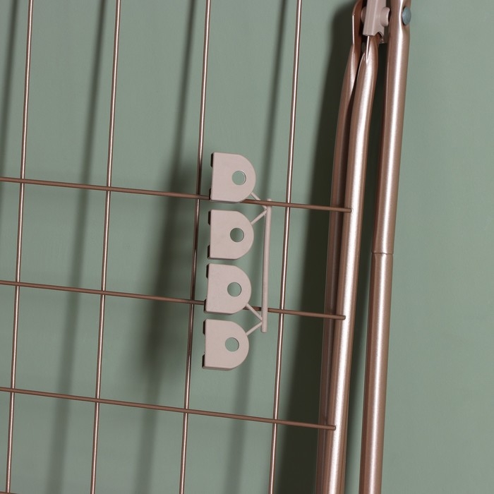 Сушилка для белья напольная складная, рабочая длина 20 м, высота от пола 95 см, ширина 54 см, цвет розовое золото Сушилка для белья напольная складная, рабочая длина 20 м, высота от пола 95 см, ширина 54 см, цвет розовое золото