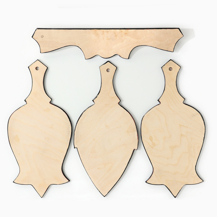 Набор Доски 3 шт и держатель 48×33×1 см хохлома Набор Доски 3 шт и держатель 48×33×1 см хохлома