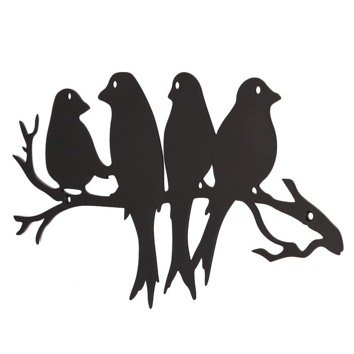 Панно  Панно "Ласточки" черные, 39,1х19см