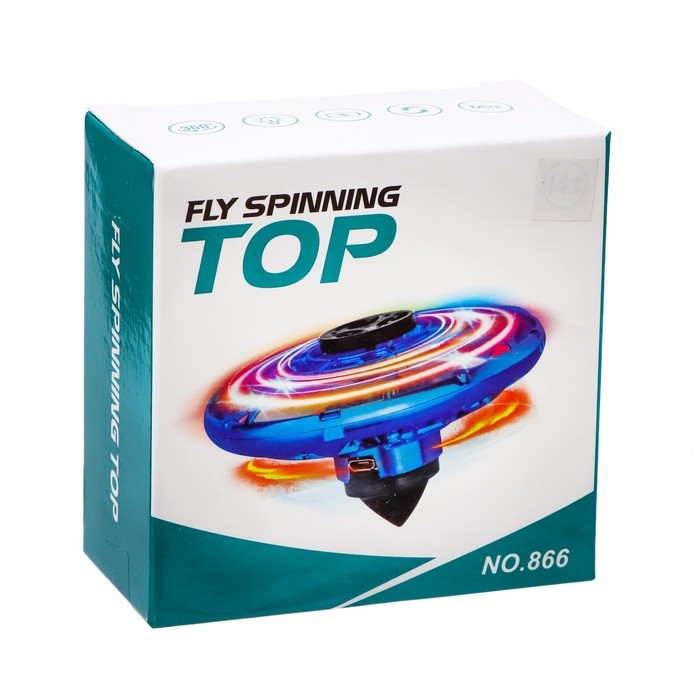 Летающая тарелка UFO, датчик движения, работает от аккумулятора, цвет синий Летающая тарелка UFO, датчик движения, работает от аккумулятора, цвет синий