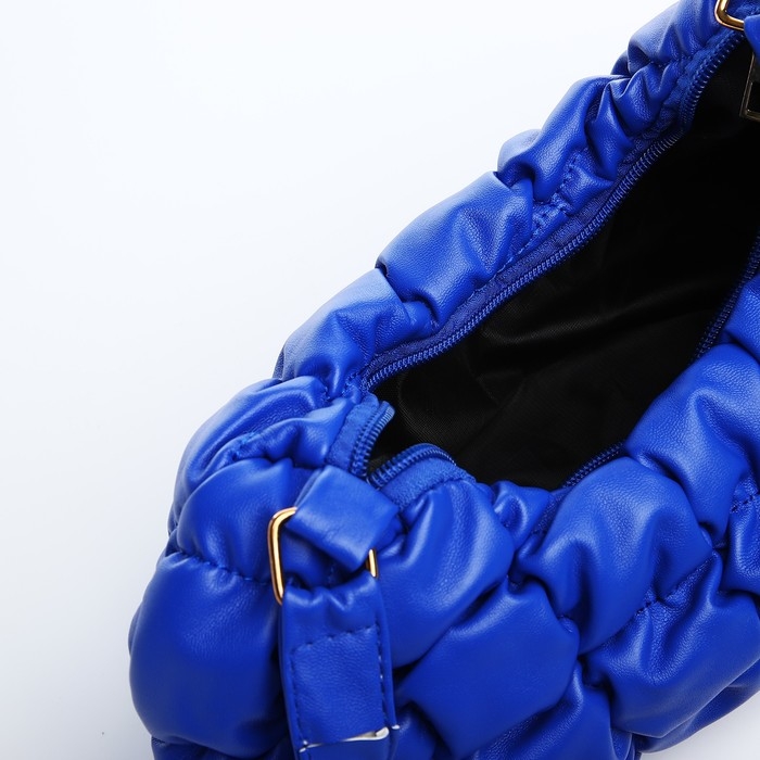 Сумка-багет на молнии, цвет синий Сумка-багет на молнии, цвет синий