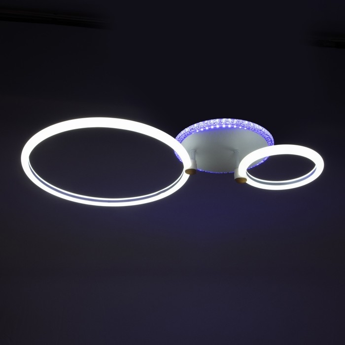 Люстра с ПДУ 1914/2 LED 68Вт диммер белый 45х40х12 см BayerLux