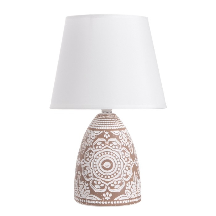 Лампа настольная Лампа настольная "Замира" 1х40Вт Е14 кофе 20х20х32см