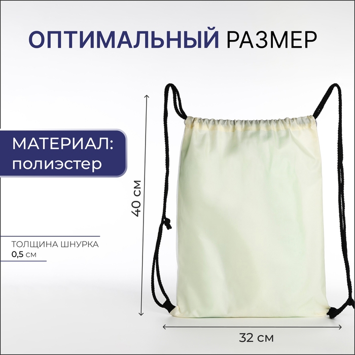 Мешок для обуви на шнурке, цвет белый Мешок для обуви на шнурке, цвет белый