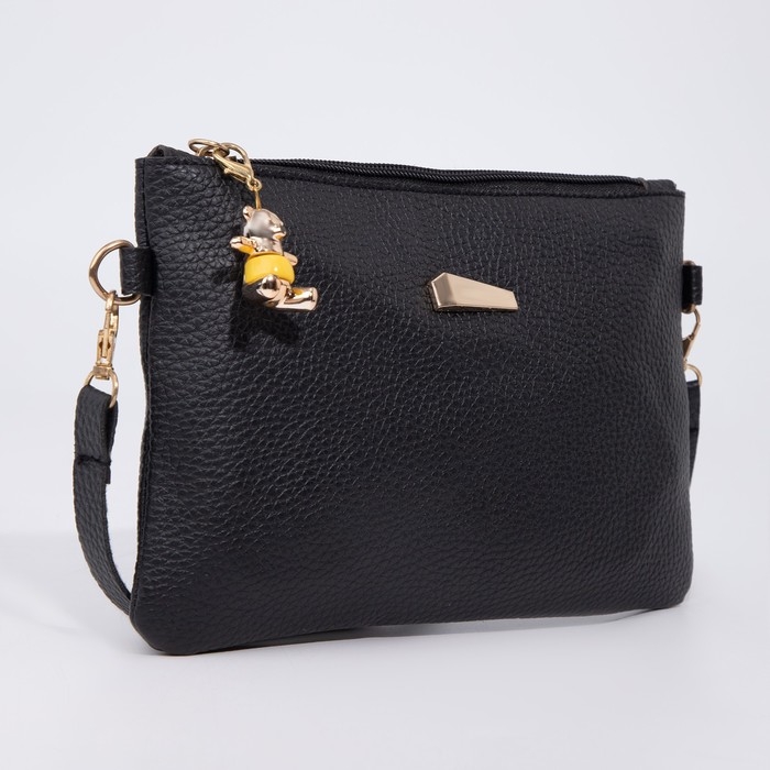 Сумка-клатч на молнии, цвет чёрный Сумка-клатч на молнии, цвет чёрный