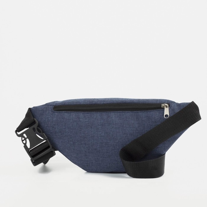 Поясная сумка на молнии, цвет синий Поясная сумка на молнии, цвет синий