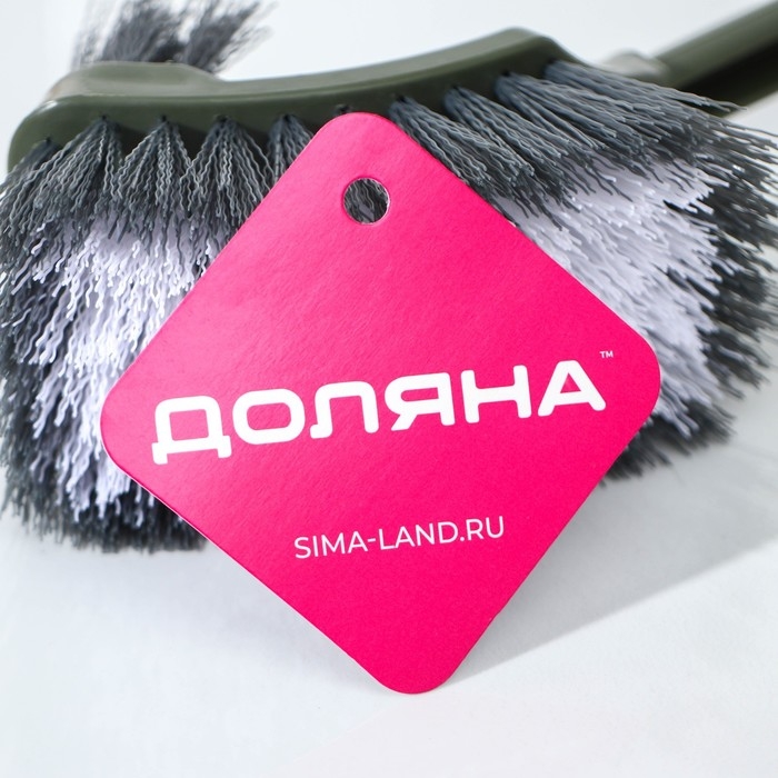 Щётка для уборки двойная Доляна, 49 см, цвет МИКС Щётка для уборки двойная Доляна, 49 см, цвет МИКС