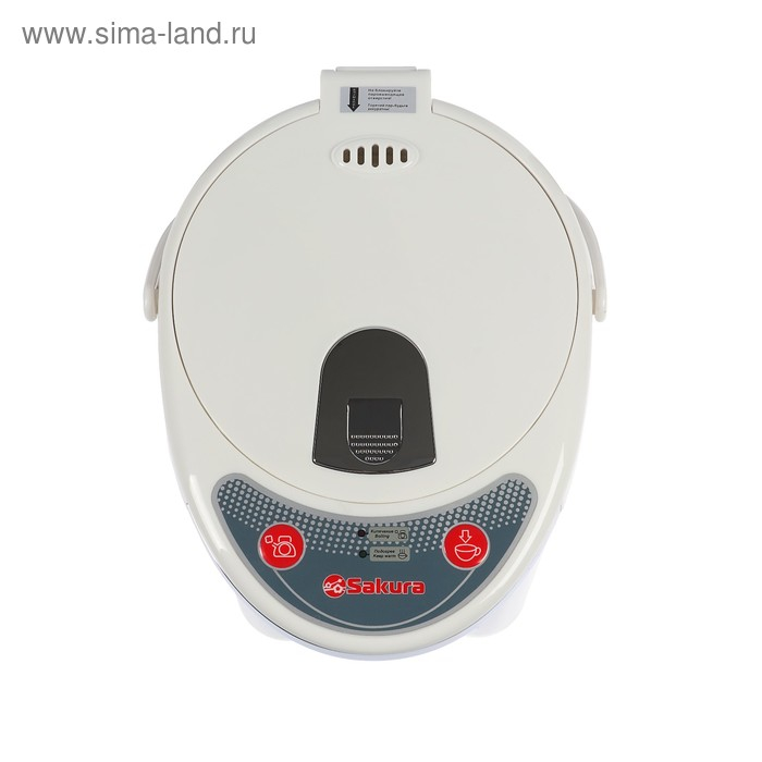 Термопот Sakura SA-315WM, 750 Вт, 5 л, нержавеющая сталь, белый Термопот Sakura SA-315WM, 750 Вт, 5 л, нержавеющая сталь, белый