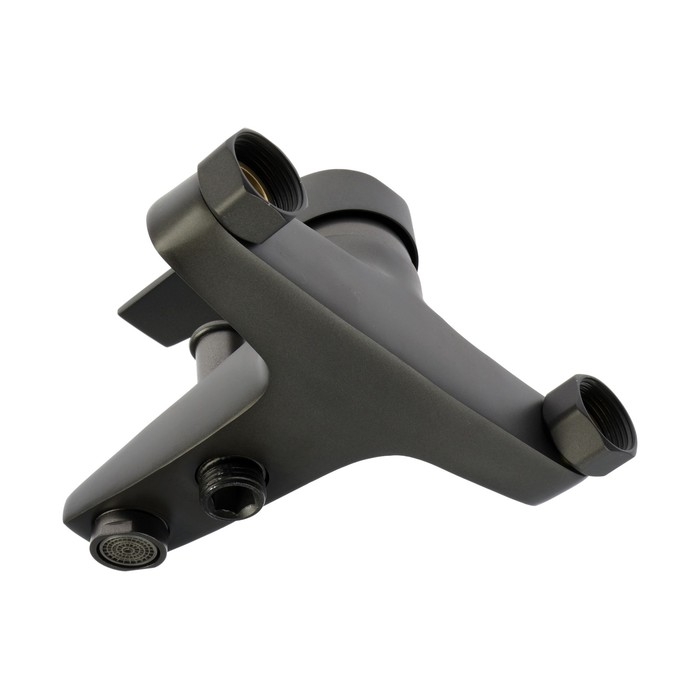 Смеситель для ванны ZEIN Z3842, однорычажный, душевой набор, лейка 5 режимов, графит Смеситель для ванны ZEIN Z3842, однорычажный, душевой набор, лейка 5 режимов, графит