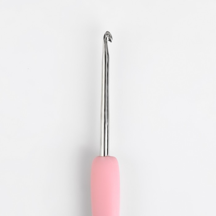 Крючок для вязания, двусторонний, d = 1/2 мм, 13,5 см, цвет розовый Крючок для вязания, двусторонний, d = 1/2 мм, 13,5 см, цвет розовый